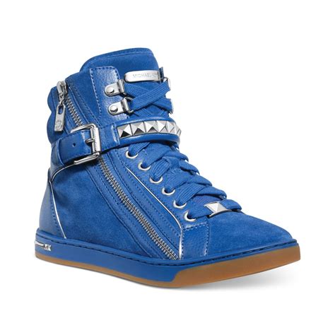 michael kors blue sneakers.